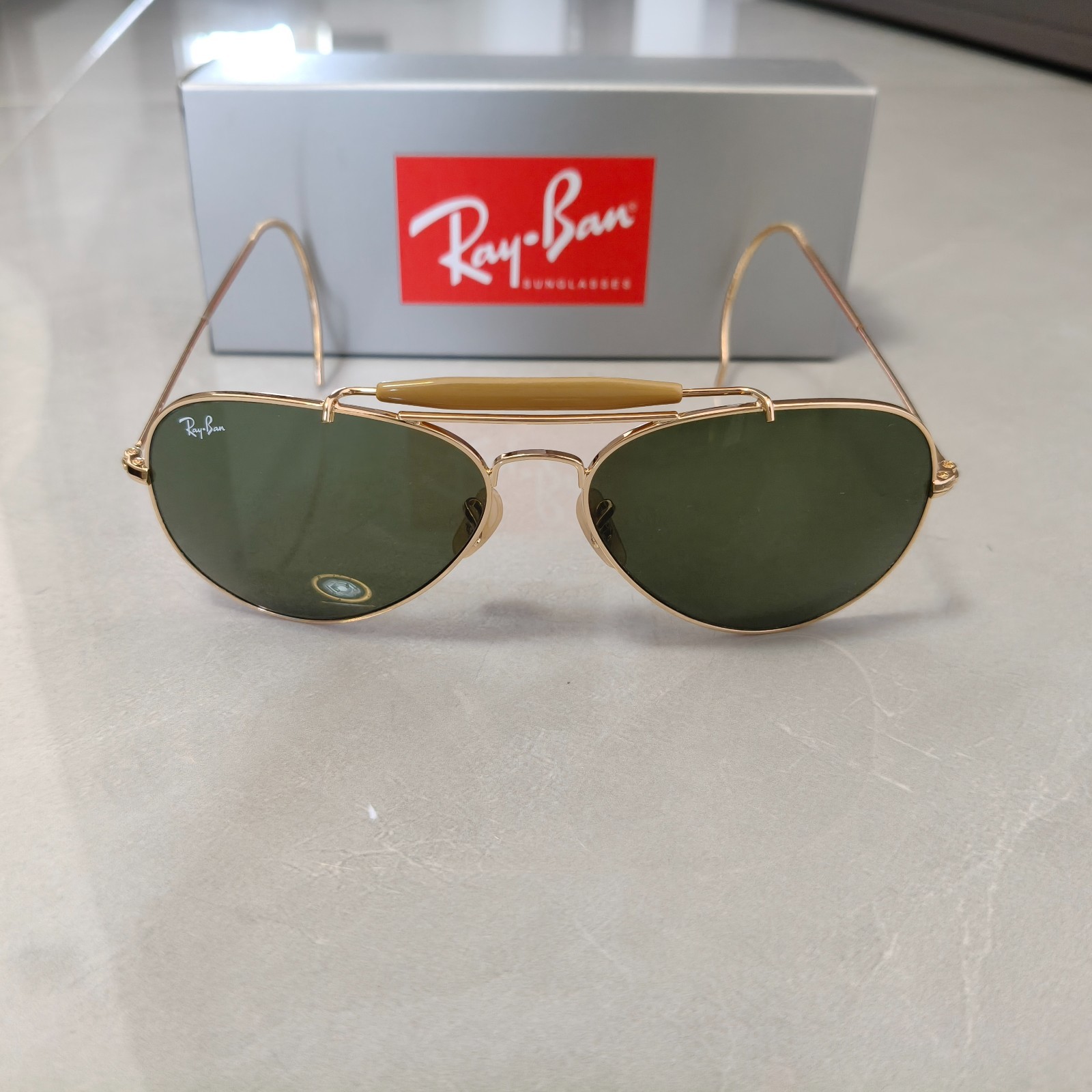 MEN GREEN RB3030 RAY-BAN OUTDOORSMAN SUNGLASSES NED-6258