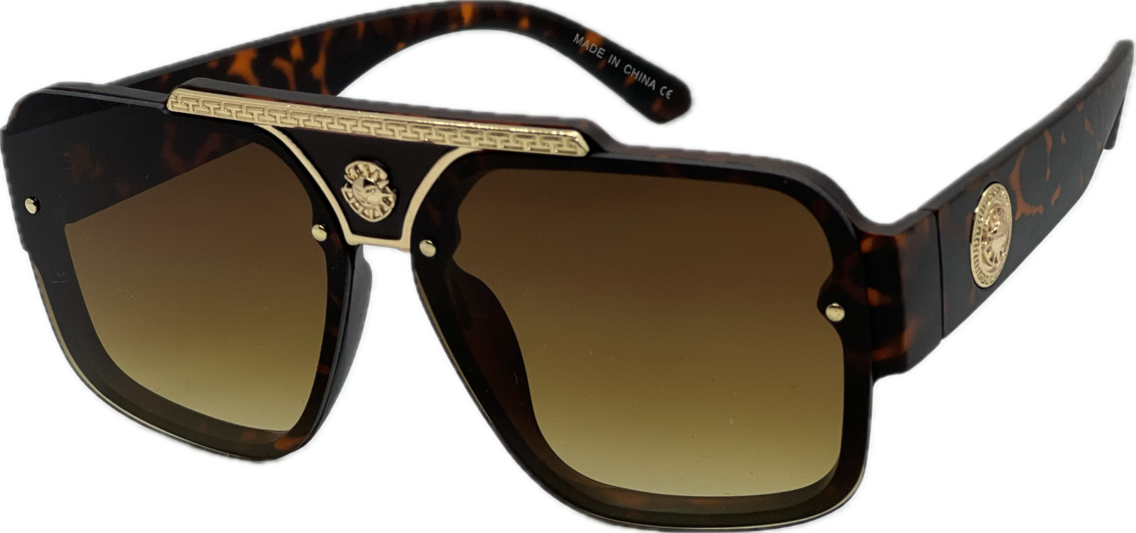 MEN SQUARE DESIGNER SHADES RETRO GOLD RAPPER CLASSIC RETRO LUXURY MODEL EYEWEAR
