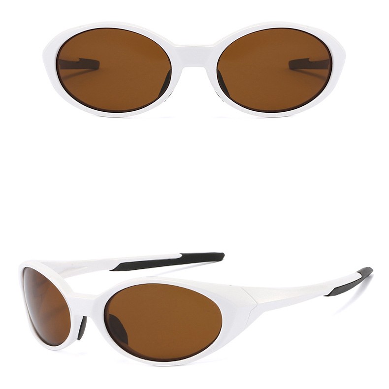 Men Women Polarized Oval Fashion Sunglasses Cycling Outdoor Sport Shade Glasses