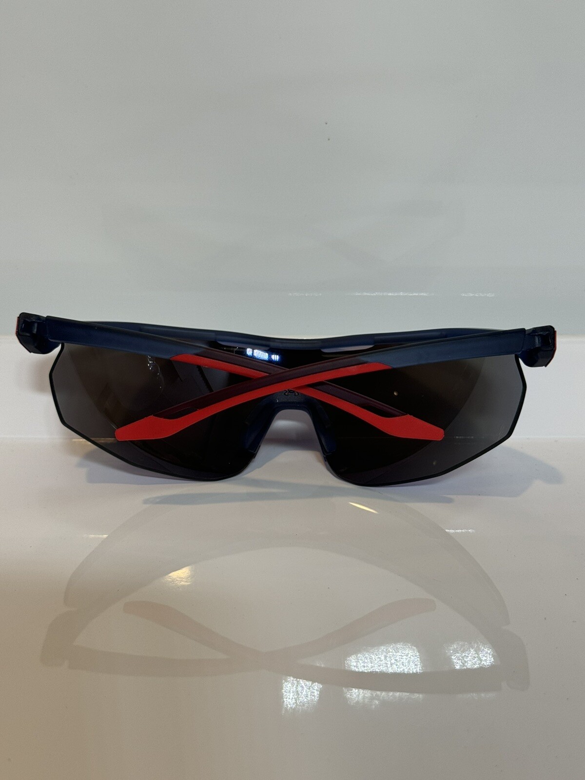 Under Armour Gametime Matte Transparent Blue Mirror Sunglasses