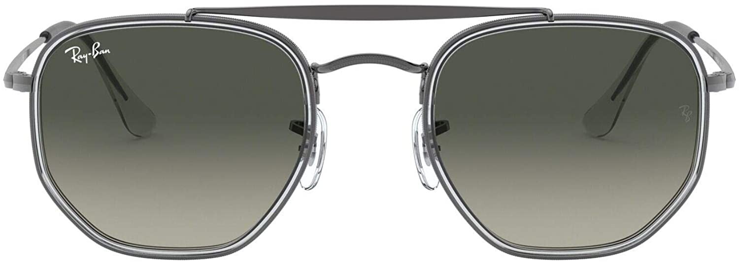 Ray-Ban 0Rb3648M The Marshal Ii Irregular Sunglasses – Gunmetal / Grey Gradient