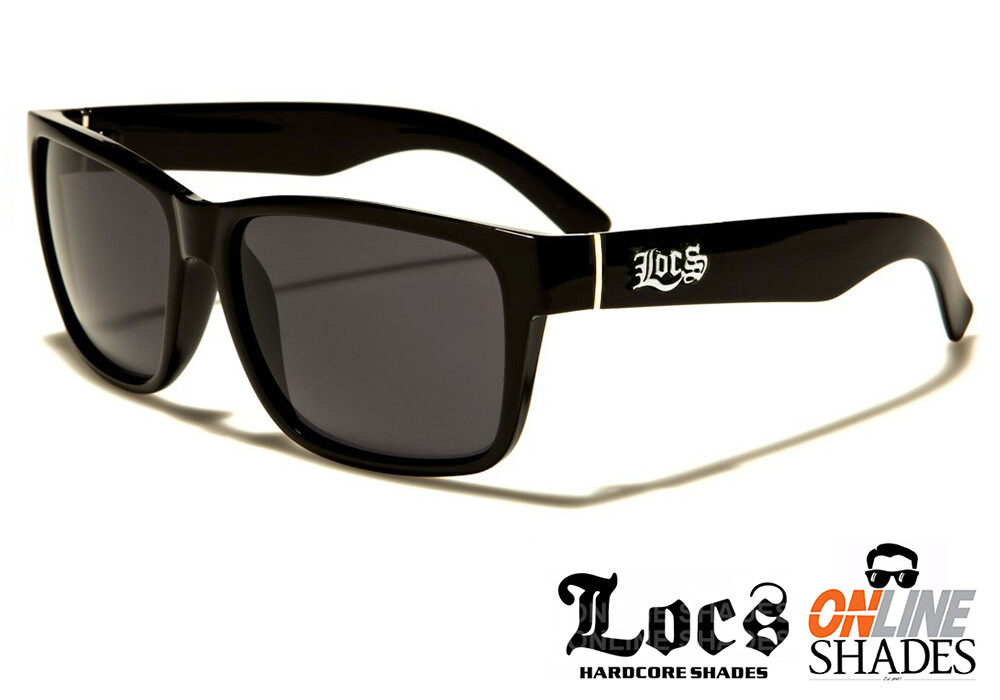 LOCS Classic Gangster BLACK Retro Sunglasses Mens Designer Cholo OG Shades NEW