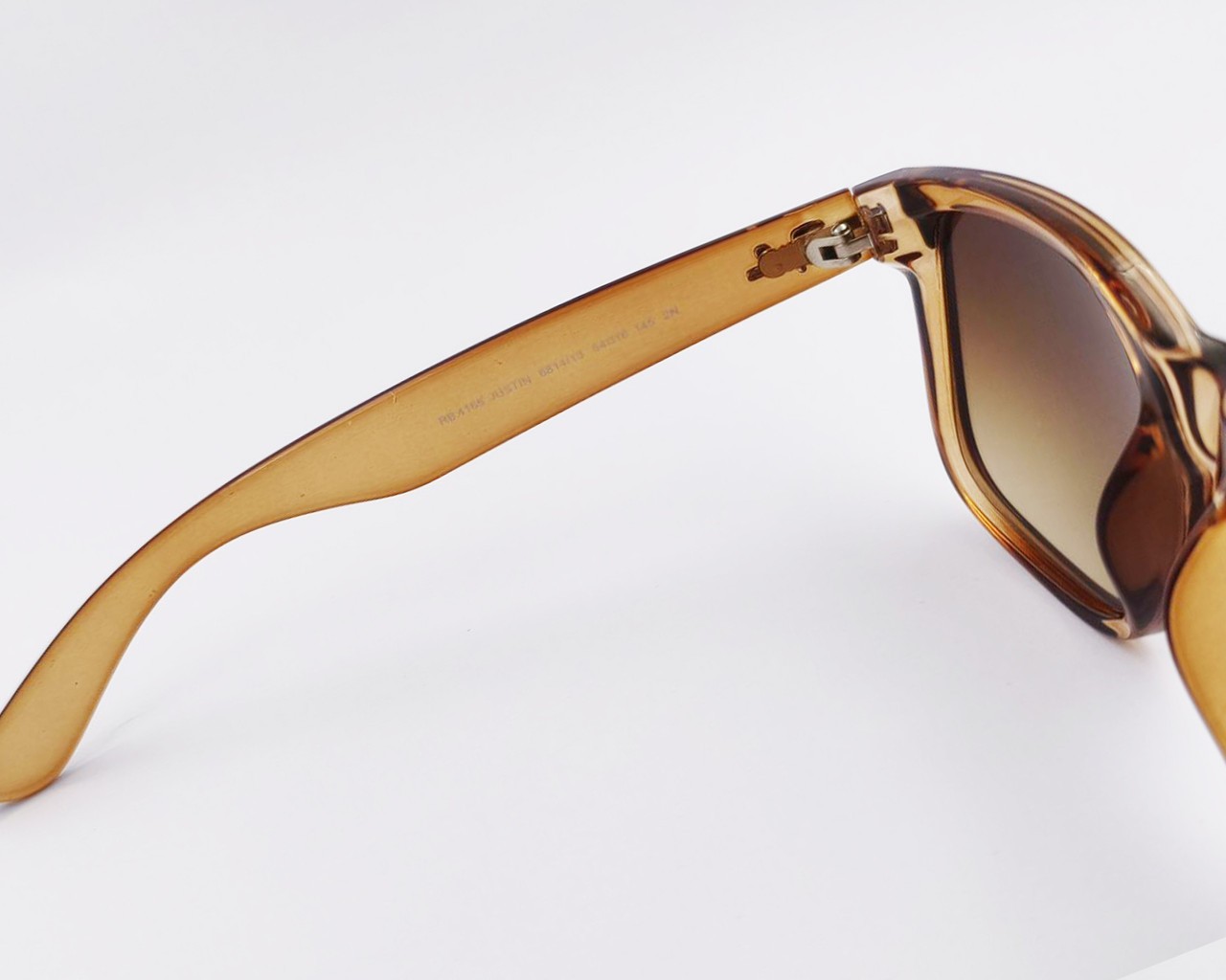 Ray-Ban Sunglasses Justin Classic Polished Rubber Beige Frame Gradient Brown Len