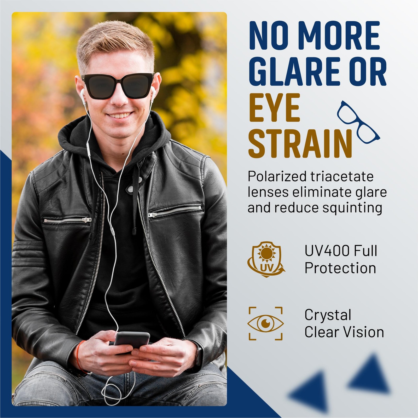 Yogo Vision Polarized Fit Over Glasses Sunglasses for Women Men Wear Over