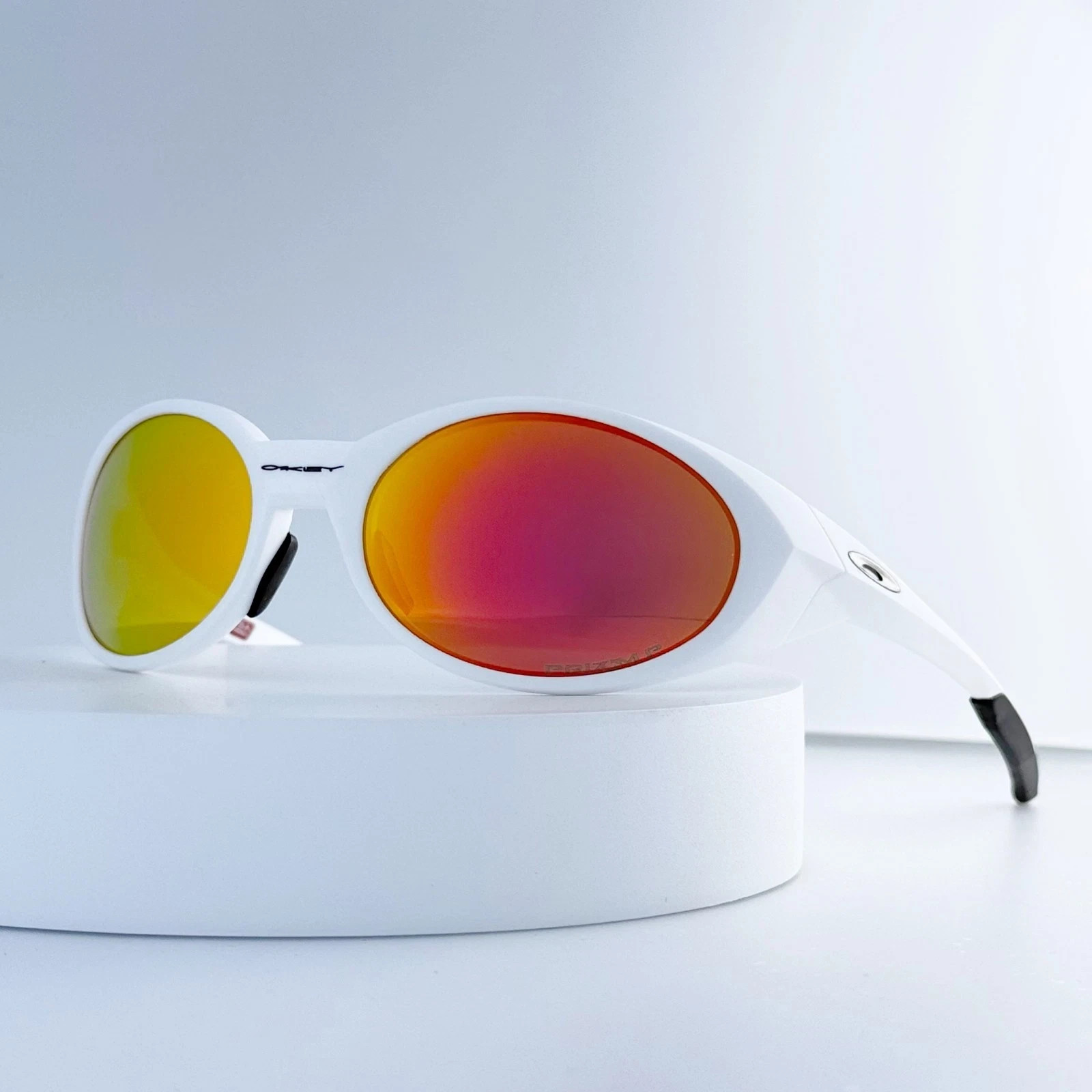 Oakley Eye Jacket Redux OO9438 White Frame Galaxy Ruby Polarized Lens