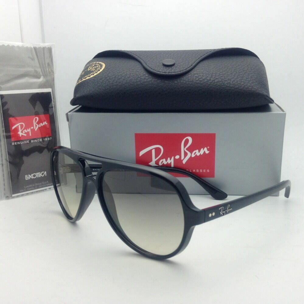New RAY-BAN Sunglasses RB 4125 CATS 5000 601/32 59-13 Black w/Grey Gradient Lens