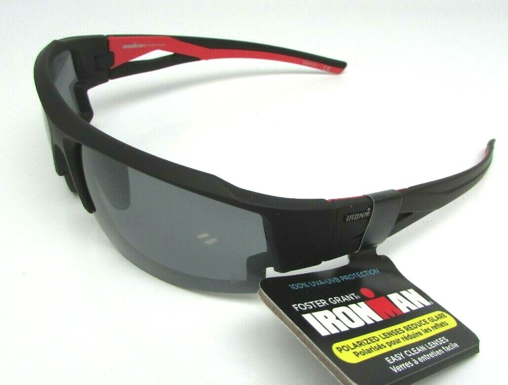 Foster Grant IronMan CORNER Polarized Black Sunglasses See Description 100%UV