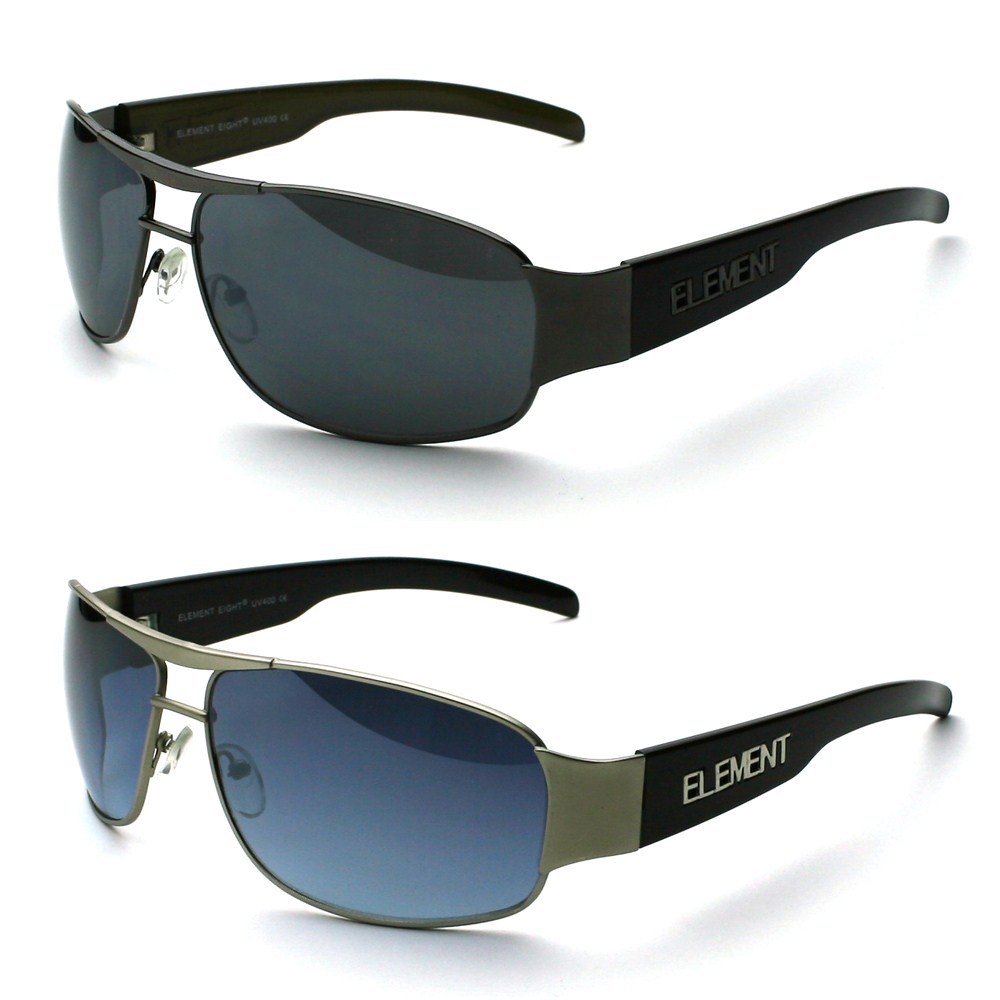 Classic Retro Mens Fashion Rectangle Metal Aviator Vintage Designer Sunglasses