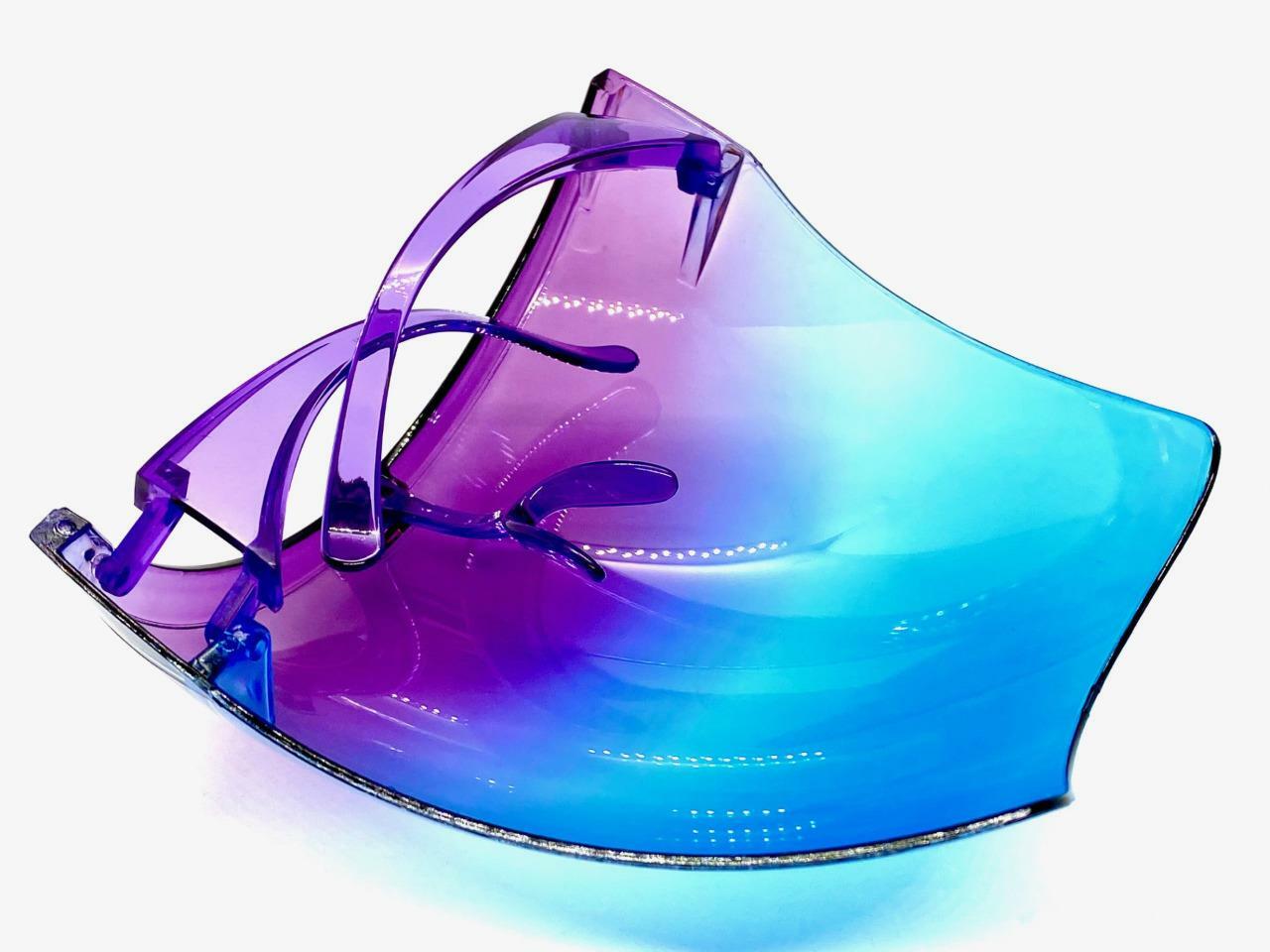 Oversized Bubble Face Shield Visor SUN GLASSES Protective Eyewear Anti Fog Lens