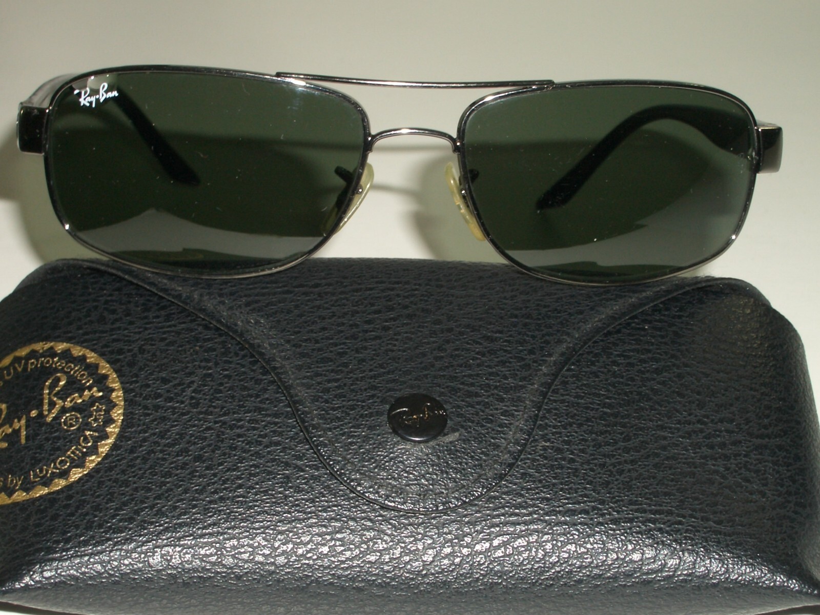 RAY-BAN RB3273 004 57[]17mm STUNNING SLEEK GUNMETAL G15 UV GLASS LENS SUNGLASSES