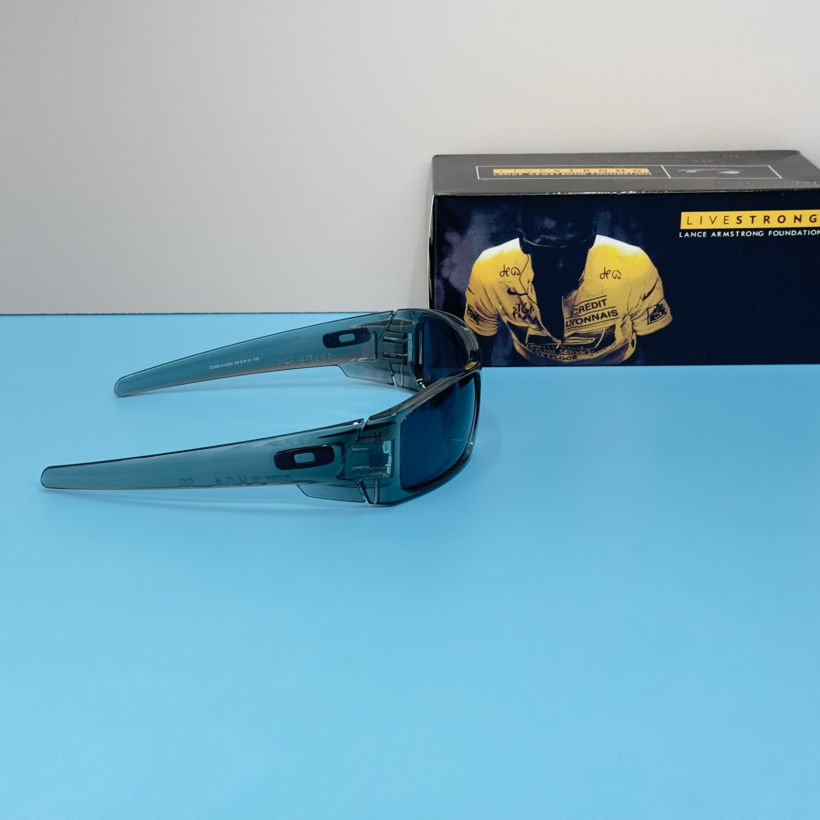 Oakley Gascan OO9014 Transparent Gray Frame Gray Lens Sunglasses New w/ Box