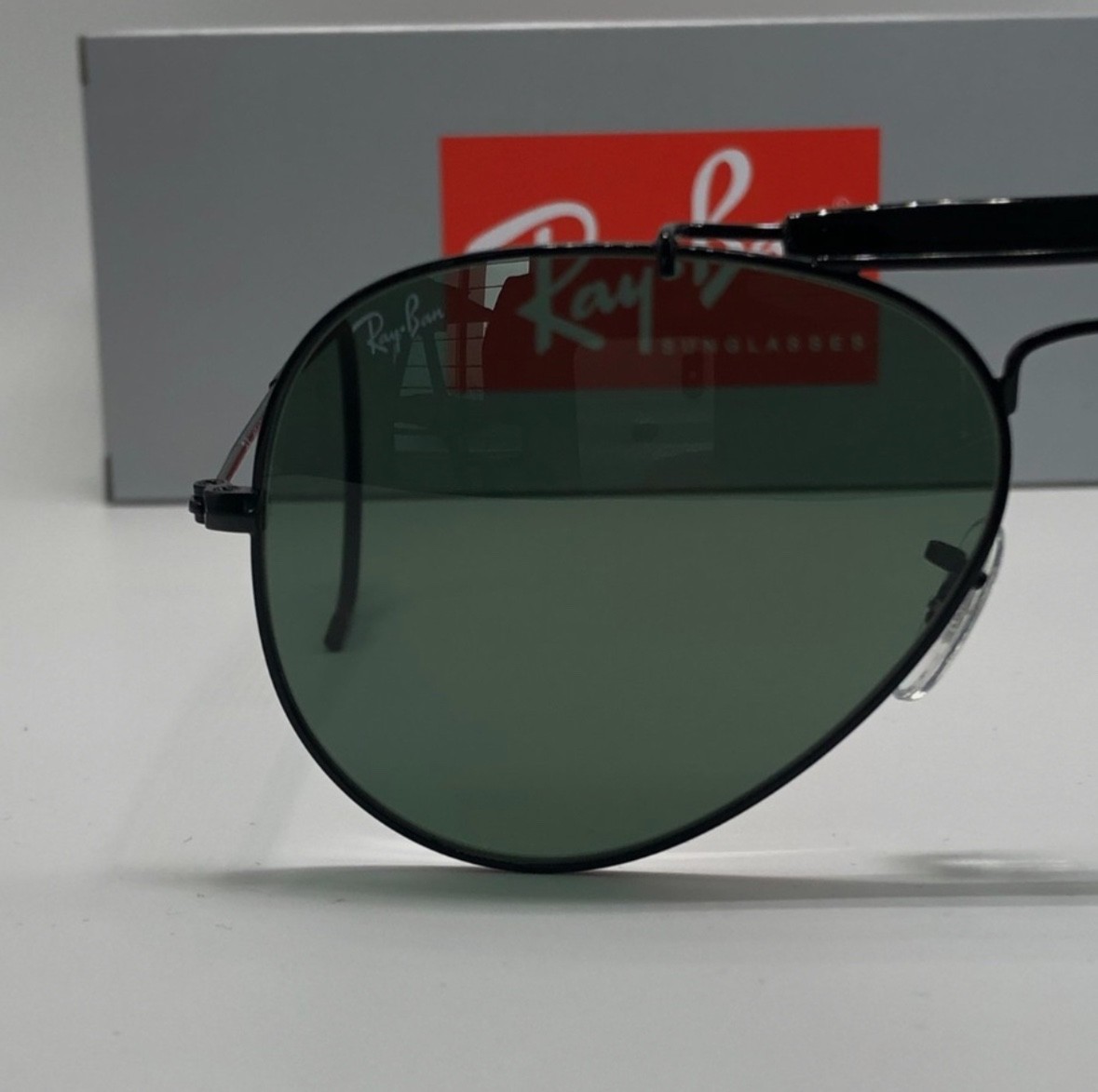 New Ray-Ban RB3030 Outdoorsman L9500 58-14-160 Green G-15 Lens 58mm Sunglasses