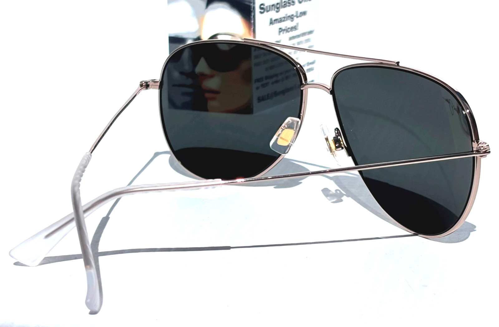 Maui Jim HAUOLI XL 62mm Shiny Gold POLARIZED Crystal Grey Lens Sunglass 674-16A