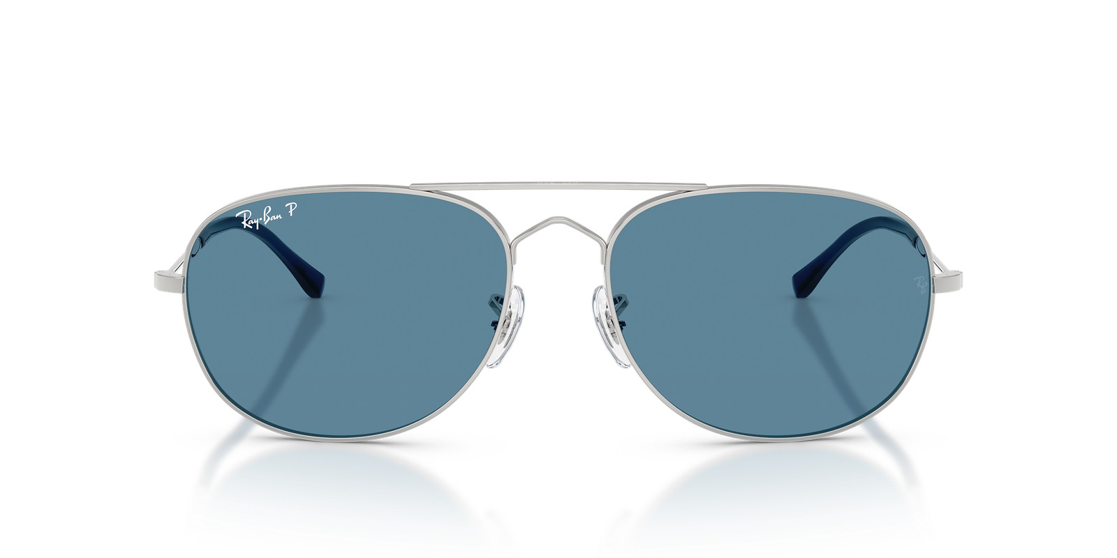 Ray-Ban Bain Bridge Silver/Polarized Blue 60 mm Sunglasses RB3735 003/S2 60-17