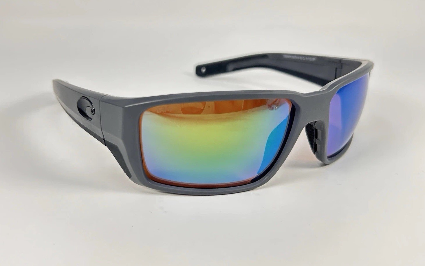 Costa Del Mar Fantail Pro Gray Matte Green 580G Polarized Sunglasses 06S9079-10