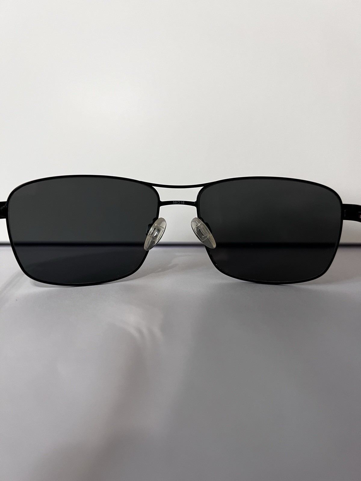 Eddie Bauer EB32602P Polarized Sunglasses Black Blue 58-16-140 w/ Case