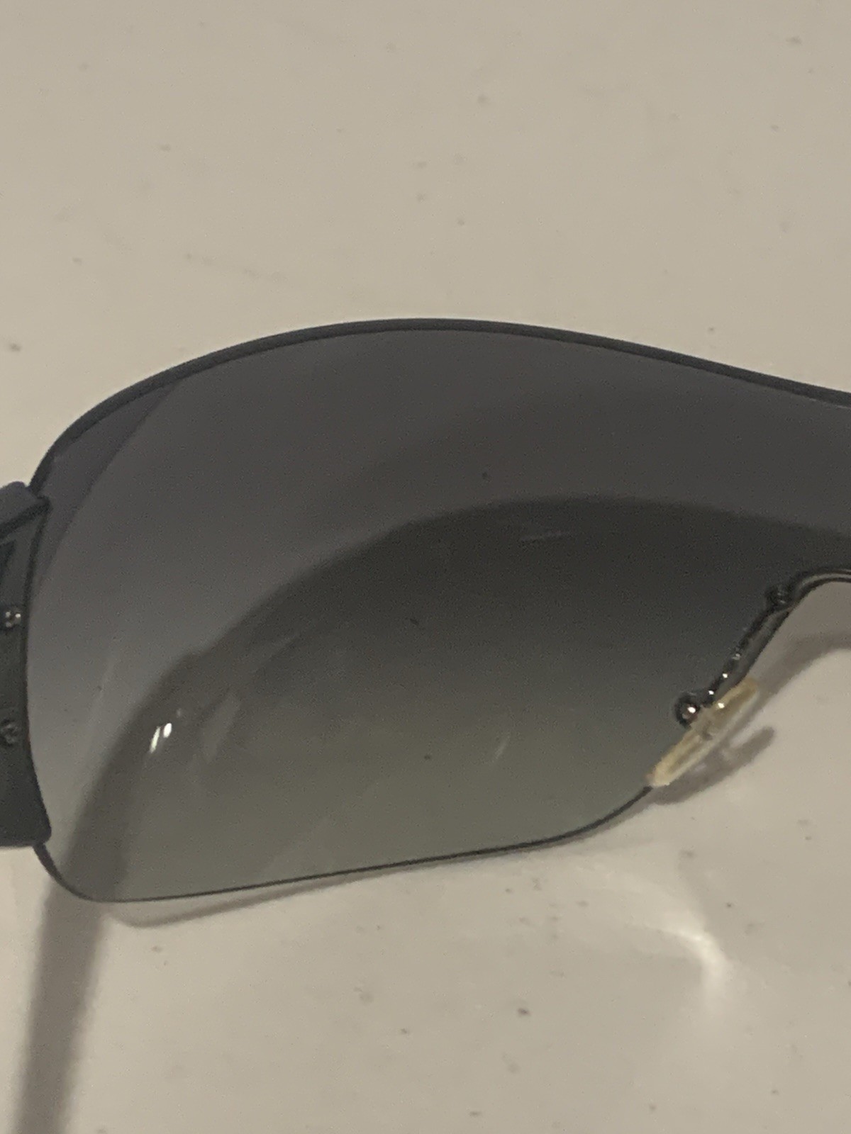 Authentic Prada SPR22M 1AB-3M1 Black Shield Sunglasses w/ Original Case & Cloth