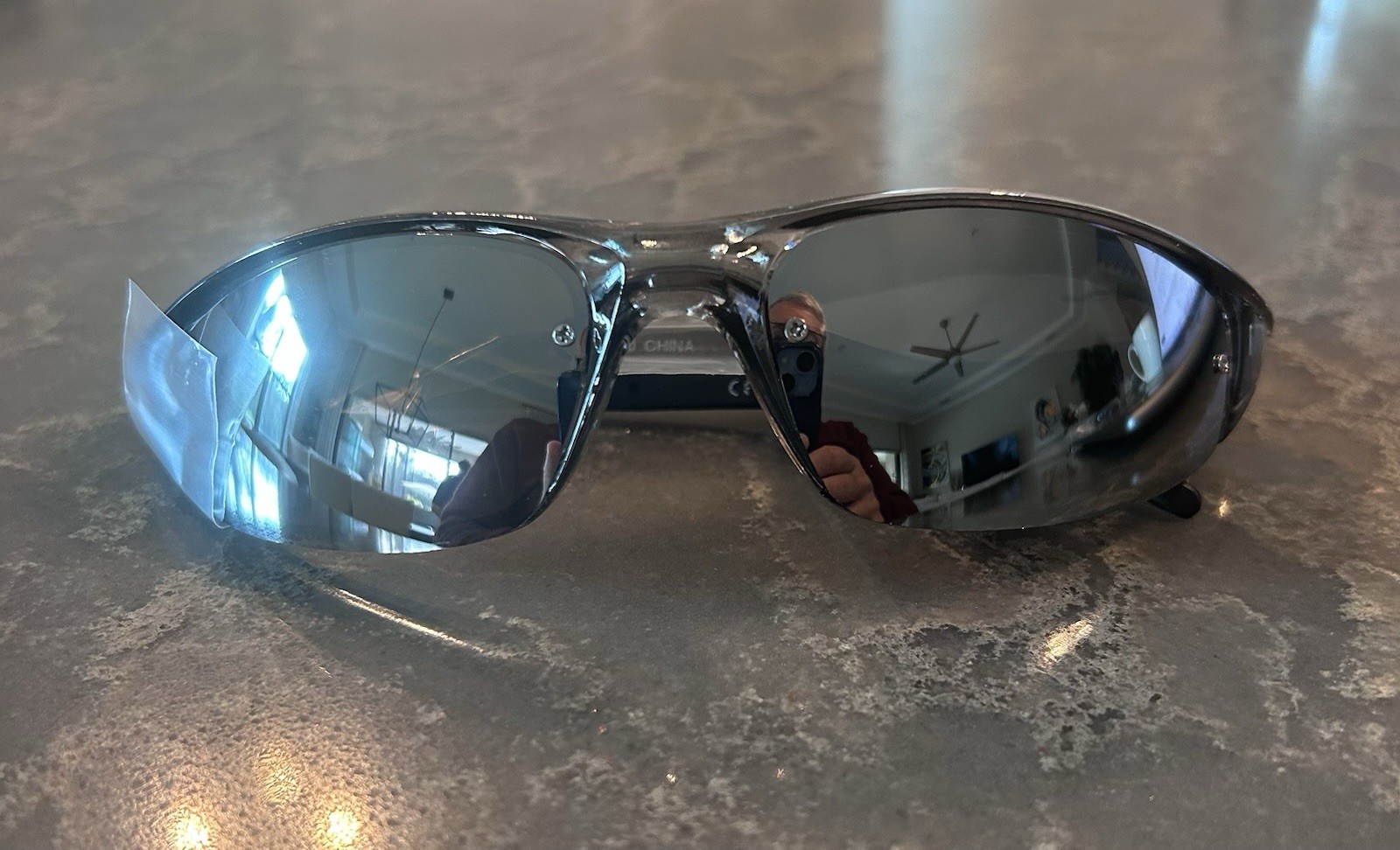 New Sport Wrap Sunglasses Mirrored Lenses UV400 Protection Lightweight 9216