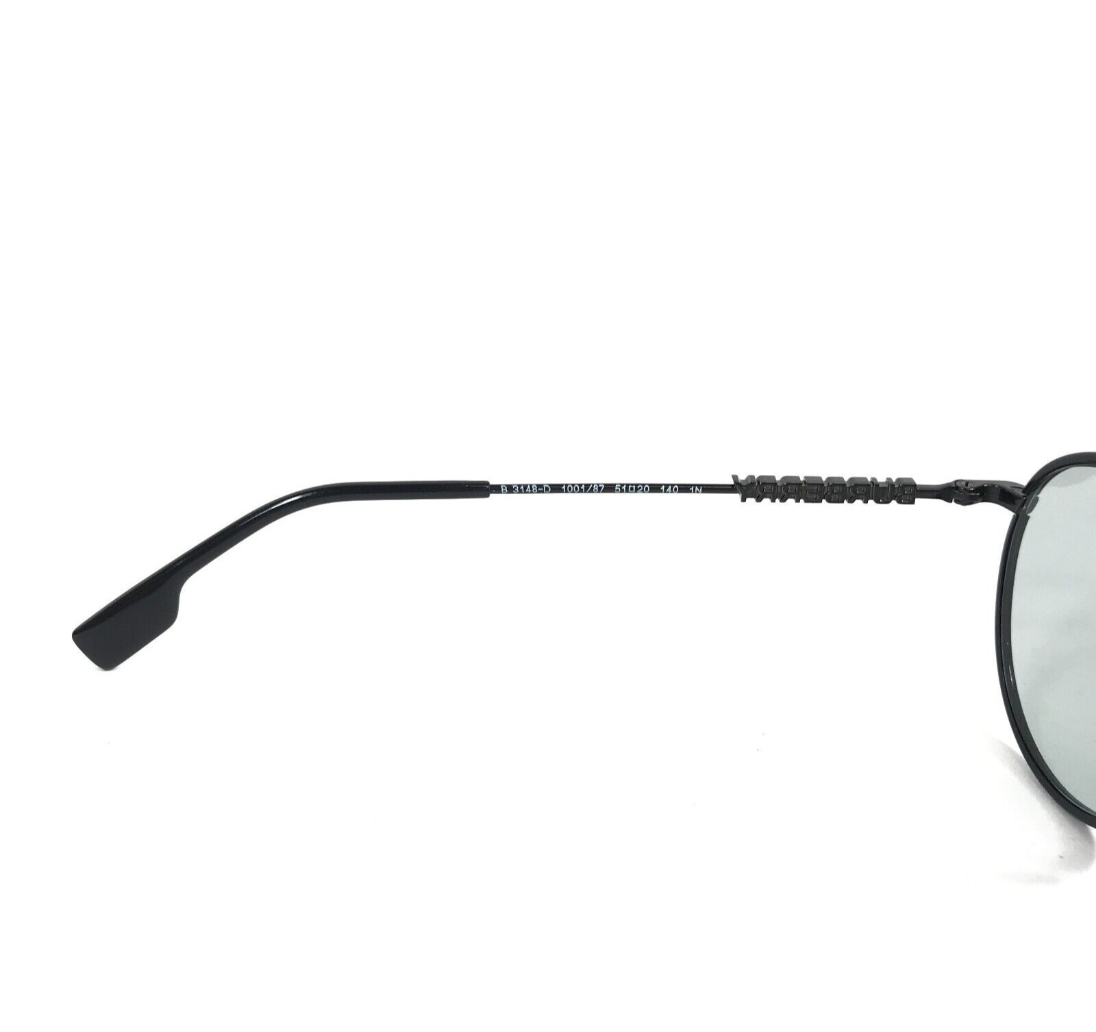 Burberry Sunglasses B3148-D 1001/87 Black Round Frames w/ Gray Lenses 51-20-140