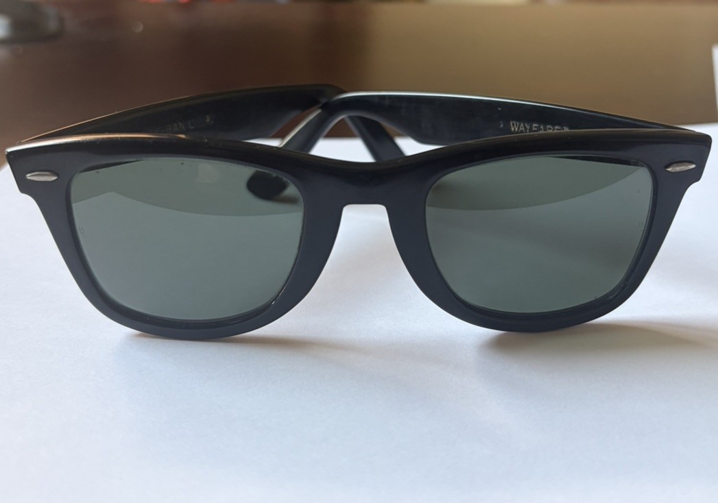 Ray Ban B & L Bausch Lomb Wayfarer 5024 Green Lens Vintage Sunglasses USA