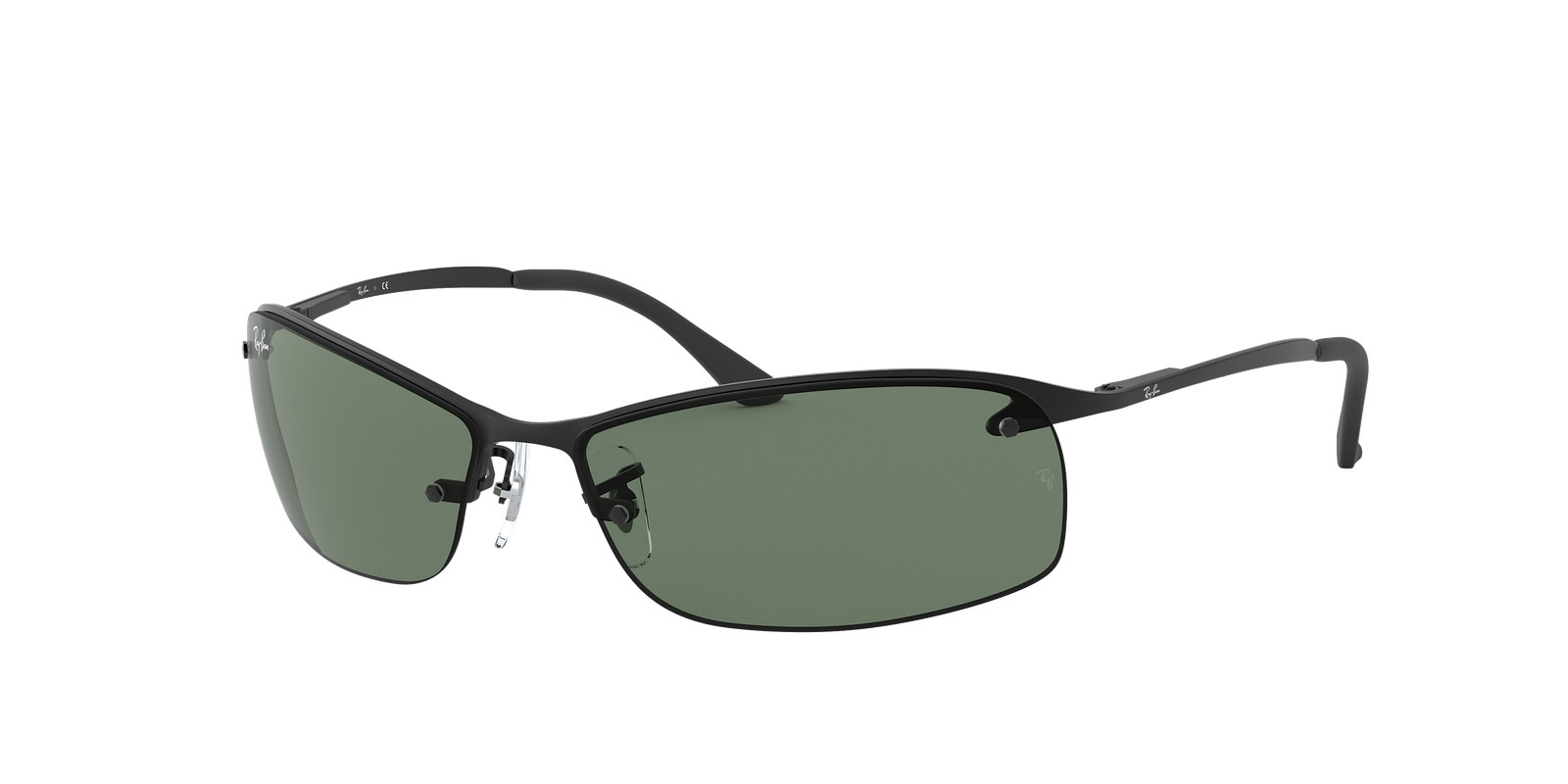 Ray-Ban RB3183 Matte Black/Green 63 mm Sunglasses RB3183 006/71 63-15