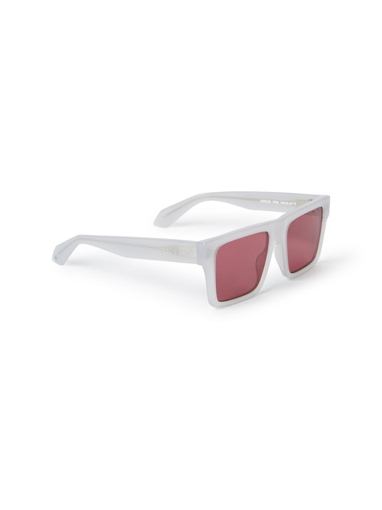 OFF WHITE OERI109 UNISEX SUNGLASSES Grey/Burgundy comes with branded box&pouch