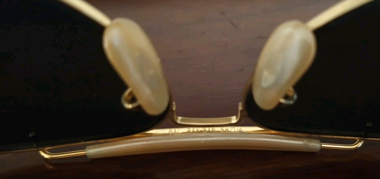 VINTAGE RAY BAN B&L WRAP EAR OUTDOORSMAN AVIATOR SUNGLASSES MADE IN USA 58-14