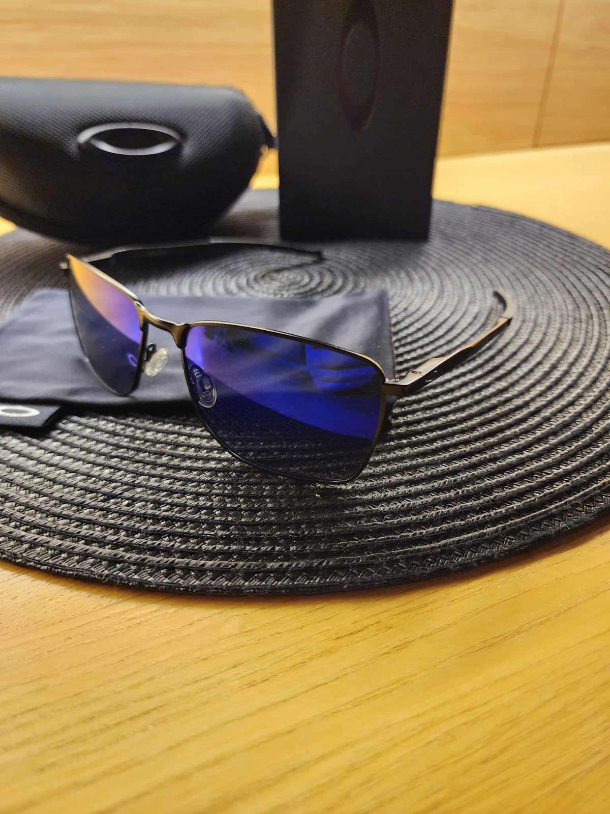 Oakley Ejector C-5 Alloy Metal Frame Prizm Polarized Blue Lens Full Pack New