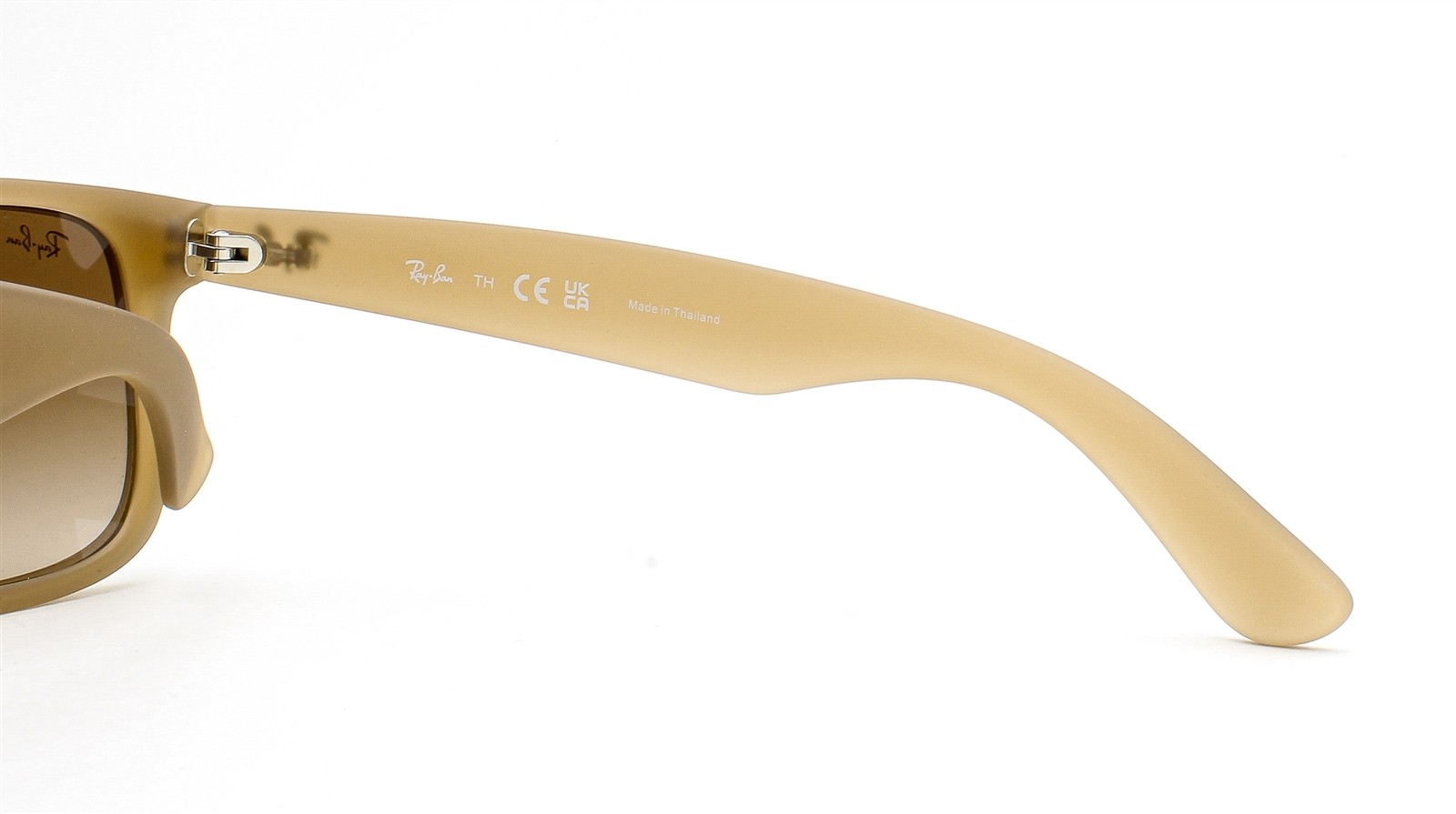Ray-Ban Justin Sunglasses RB 4165 6814/13 Matte Beige Rubber Brown with Case