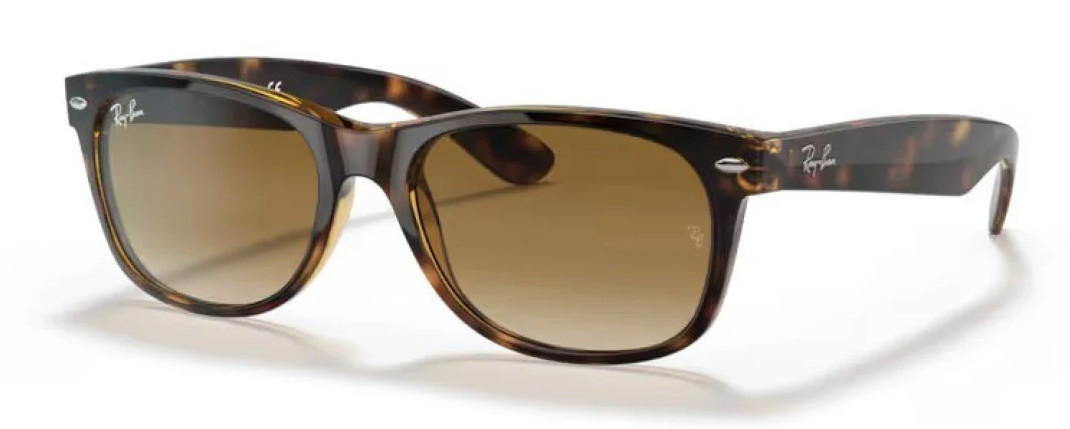 Ray-Ban New Wayfarer Classic Polished Light Havana RB2132 710/51 55