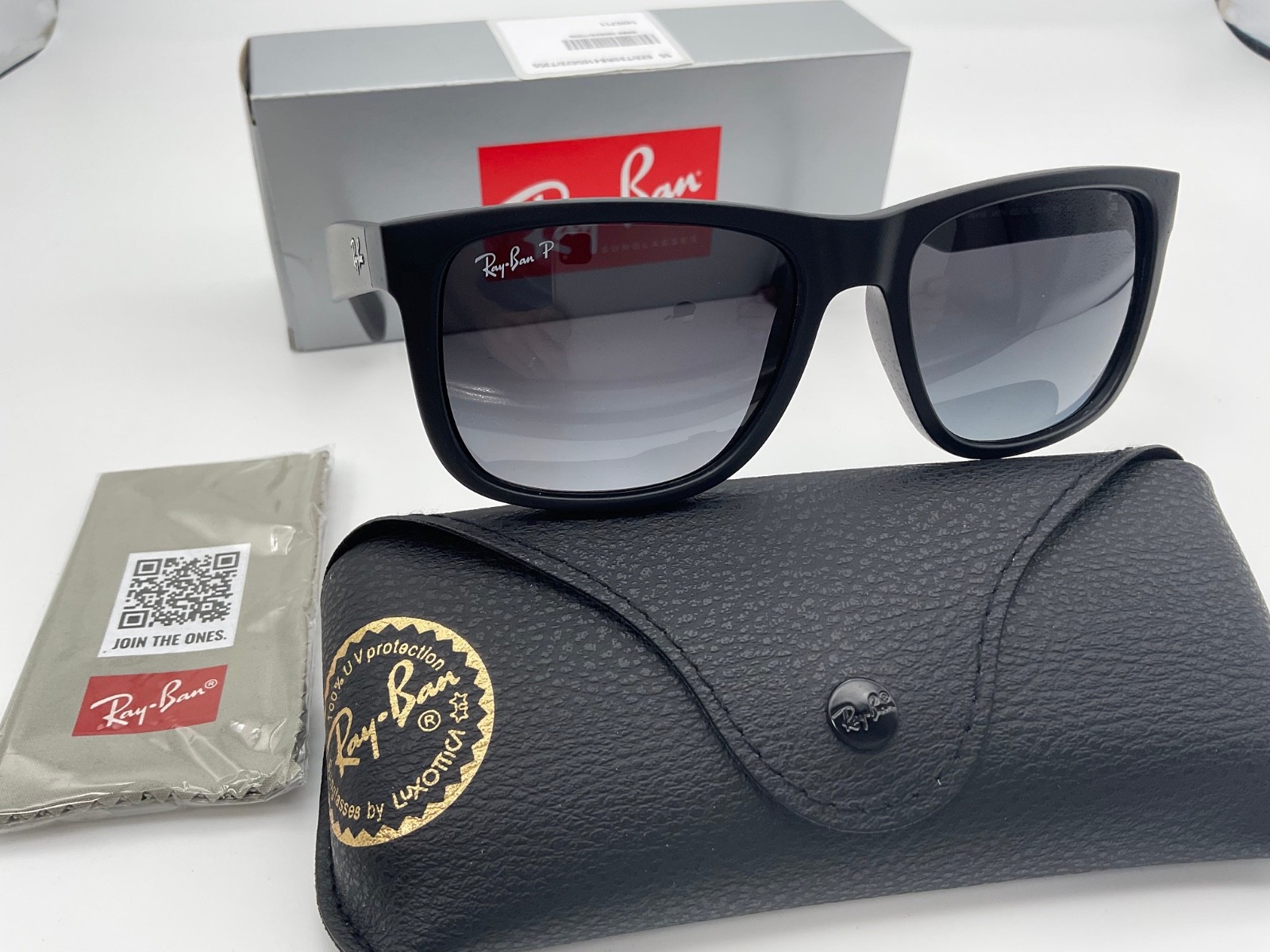 ray ban justin polarized rb4165 622/t3