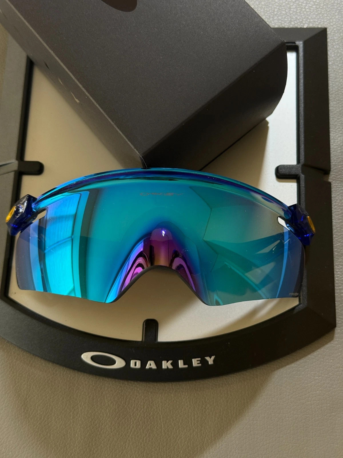 Oakley QNTM Kato Sunglasses Stonewash Blue Prizm Sapphire OO9481D-0256IN BOX