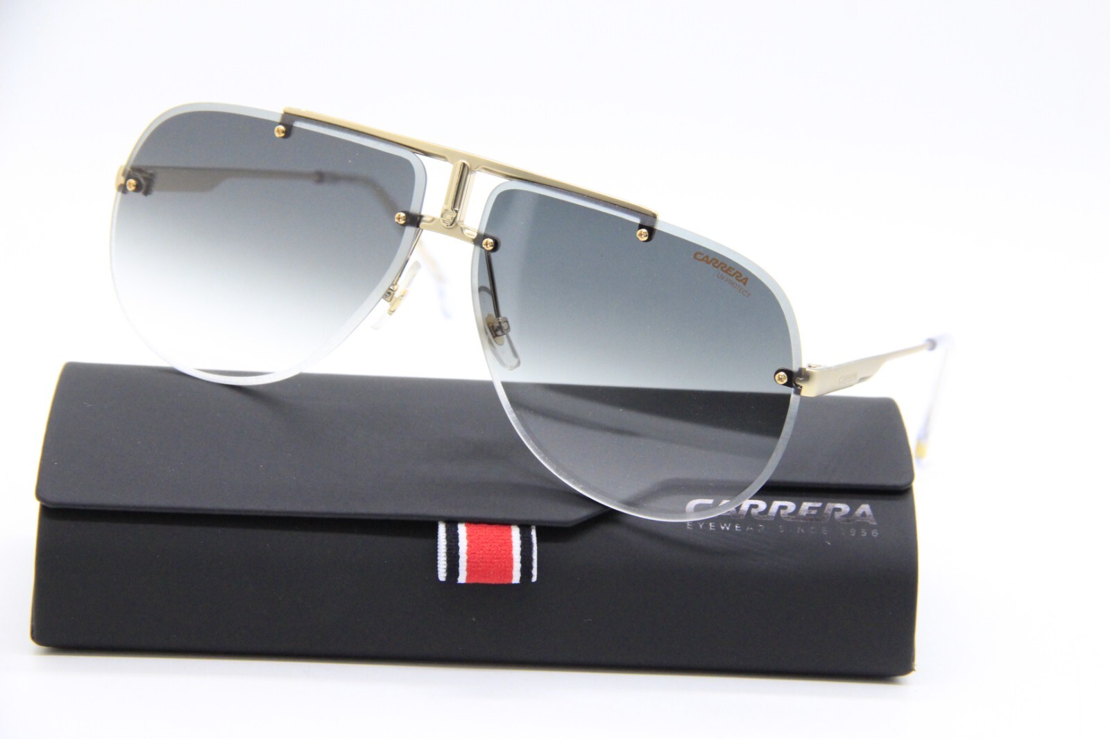 NEW CARRERA 1052/S LOJ9K GOLD AUTHENTIC SUNGLASSES W/CASE 65-12