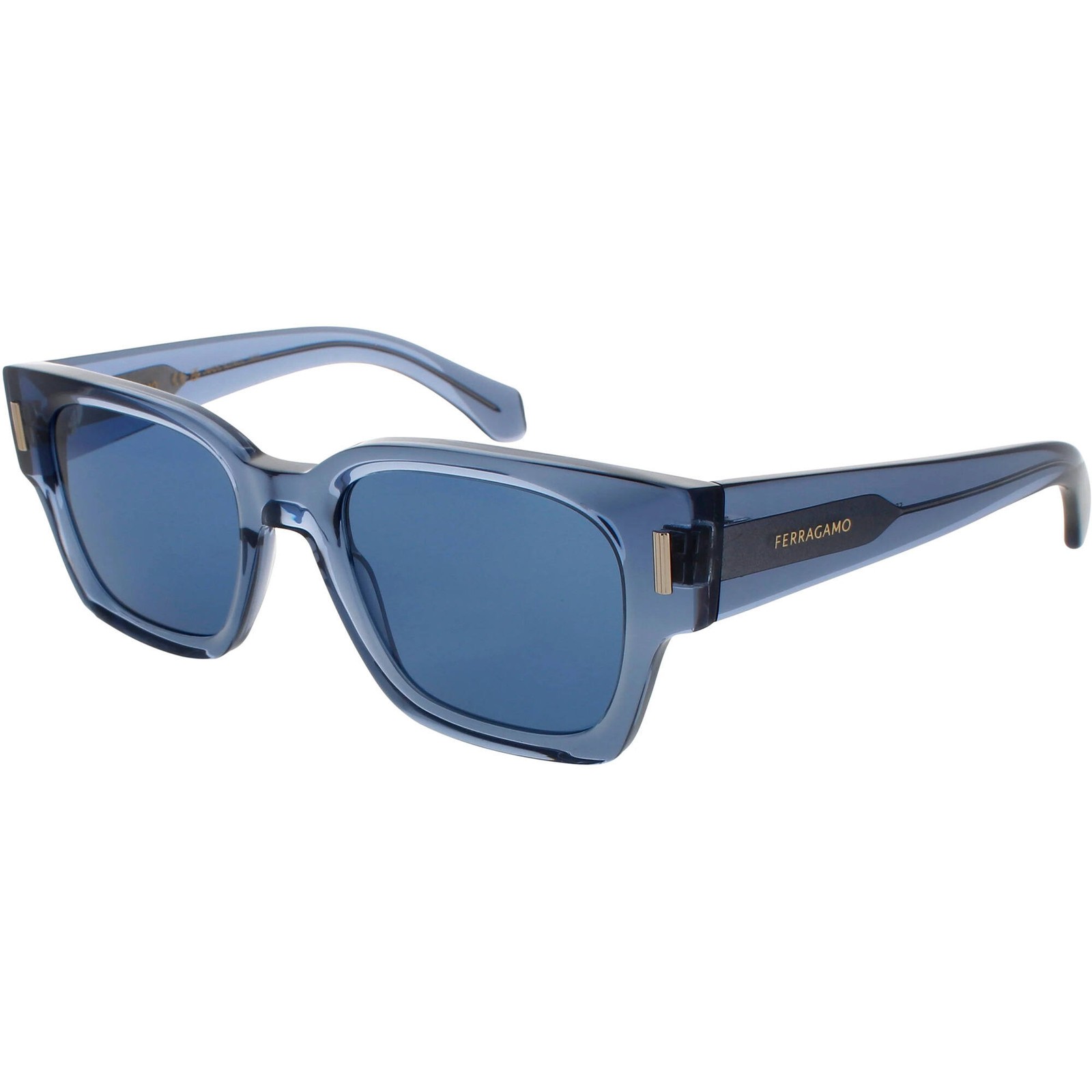 Salvatore Ferragamo Men’s Sunglasses Transparent Blue Full Rim Frame SF2010S 432