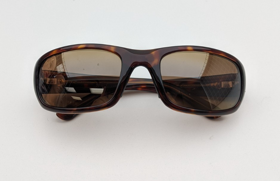 🕶️Made in Italy! Maui Jim MJ103-10 Stingray Sunglasses 55/22 129 /EUC653🕶️