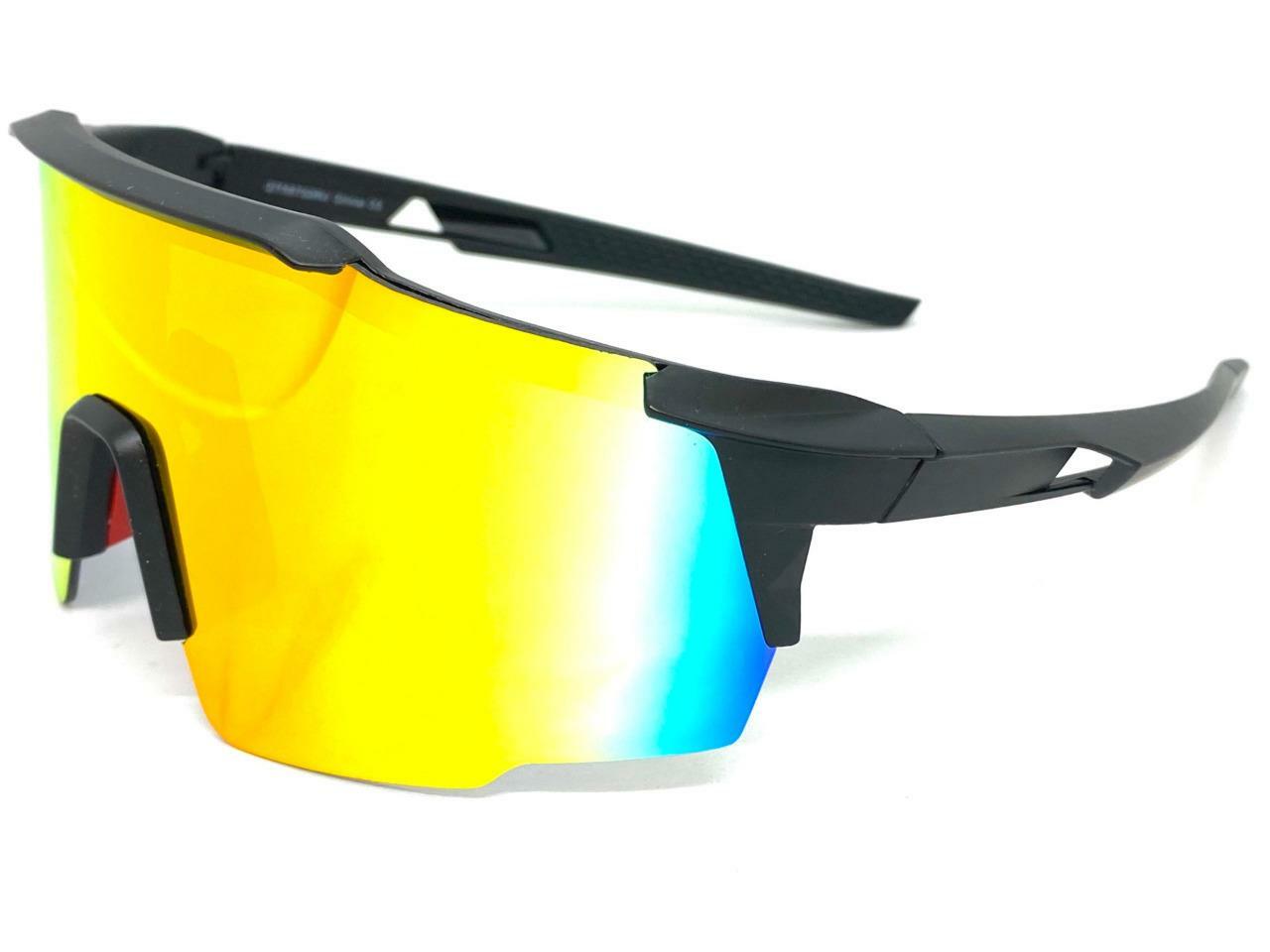 Oversized Retro Wrap Sport Cycling Ski Beach SUN GLASSES Large Lightweight Frame