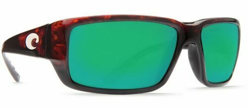 COSTA DEL MAR FANTAIL POLARIZED SUNGLASSES TF10 OGMP TORTOISE/GREEN 580P LENS