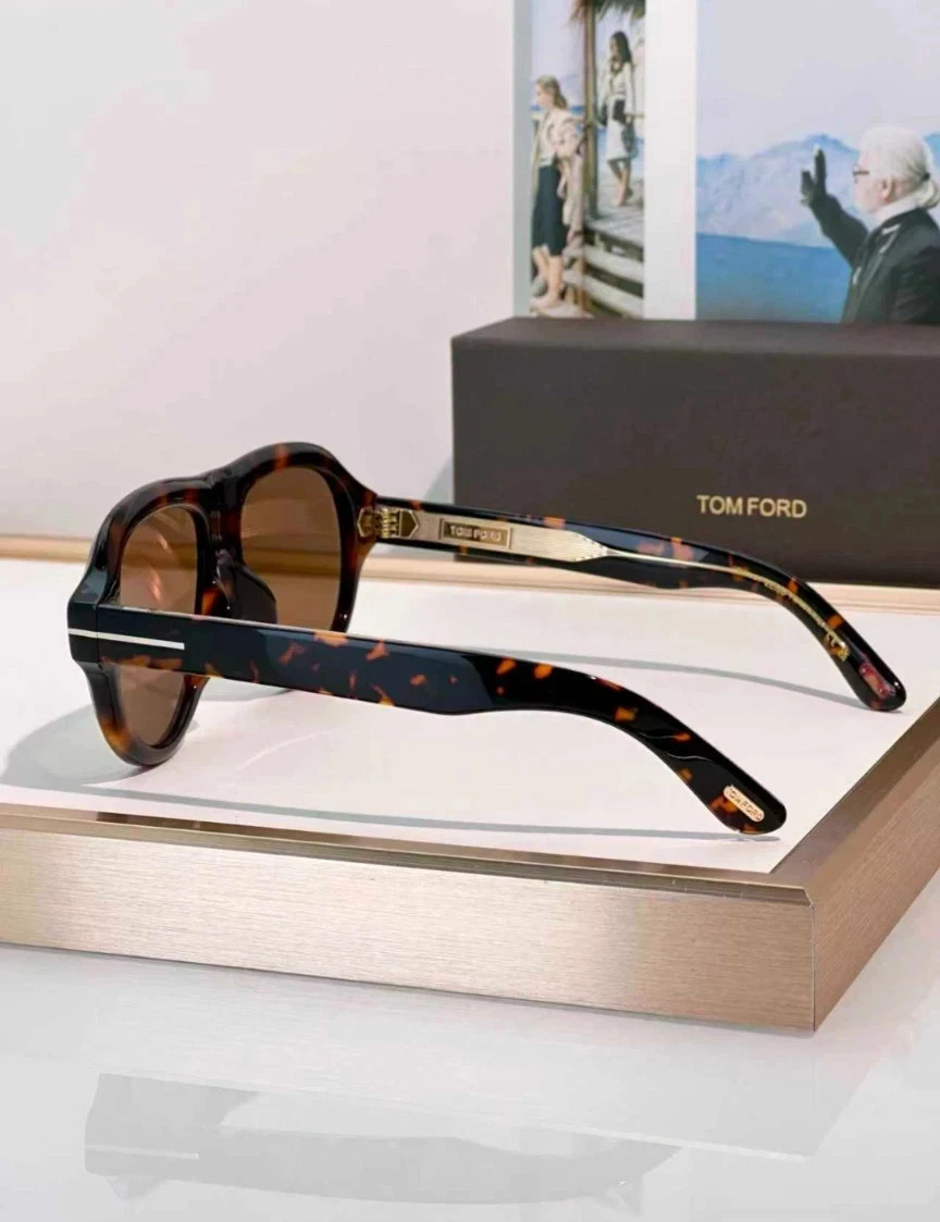 Tom Ford Icon Collection Sunglasses FT1225 Dark Havana/Brown 59-16-145mm