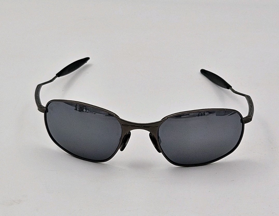 OAKLEY Metal Sports Wrap Sunglasses With Pouch
