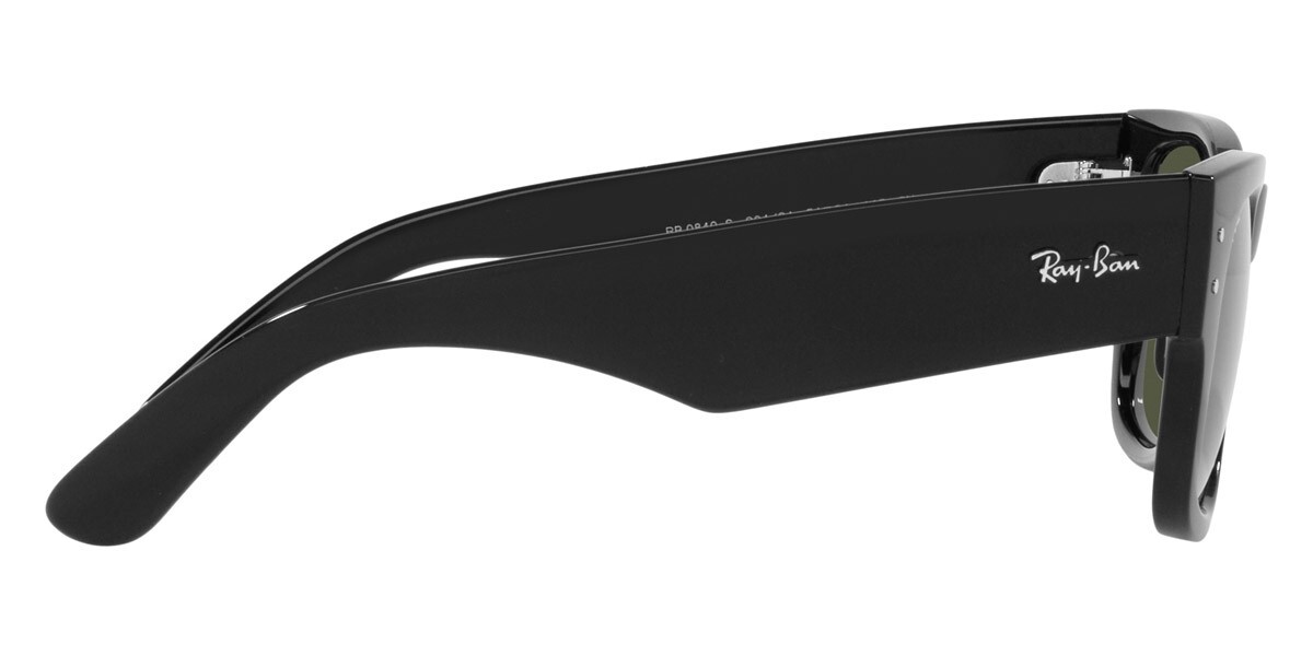 Ray-Ban Unisex Sunglasses RB0840S 901/31 Black Square Green Non-Polarized 51mm