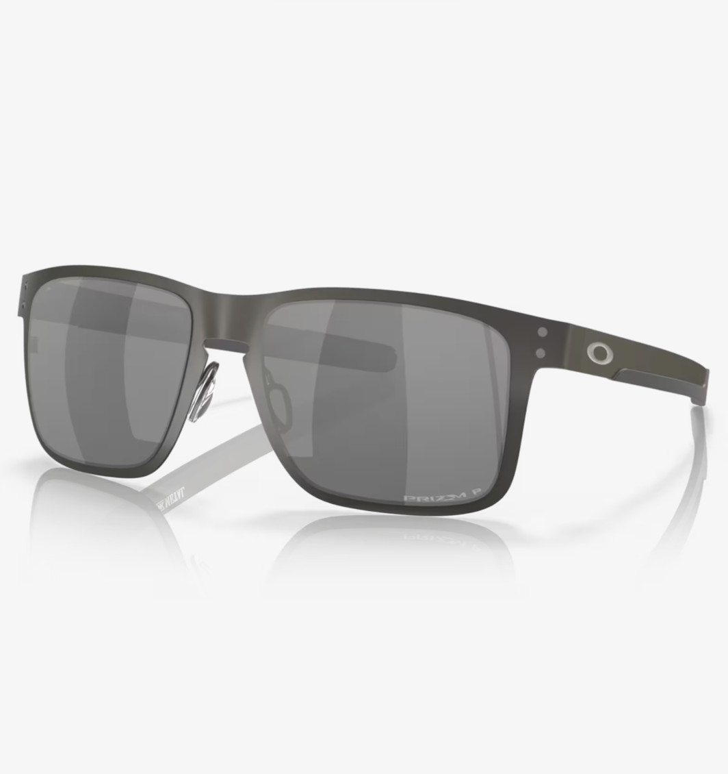 NEW Oakley Holbrook Metal Matte Gunmetal l Prizm Black Polarized OO4123-06