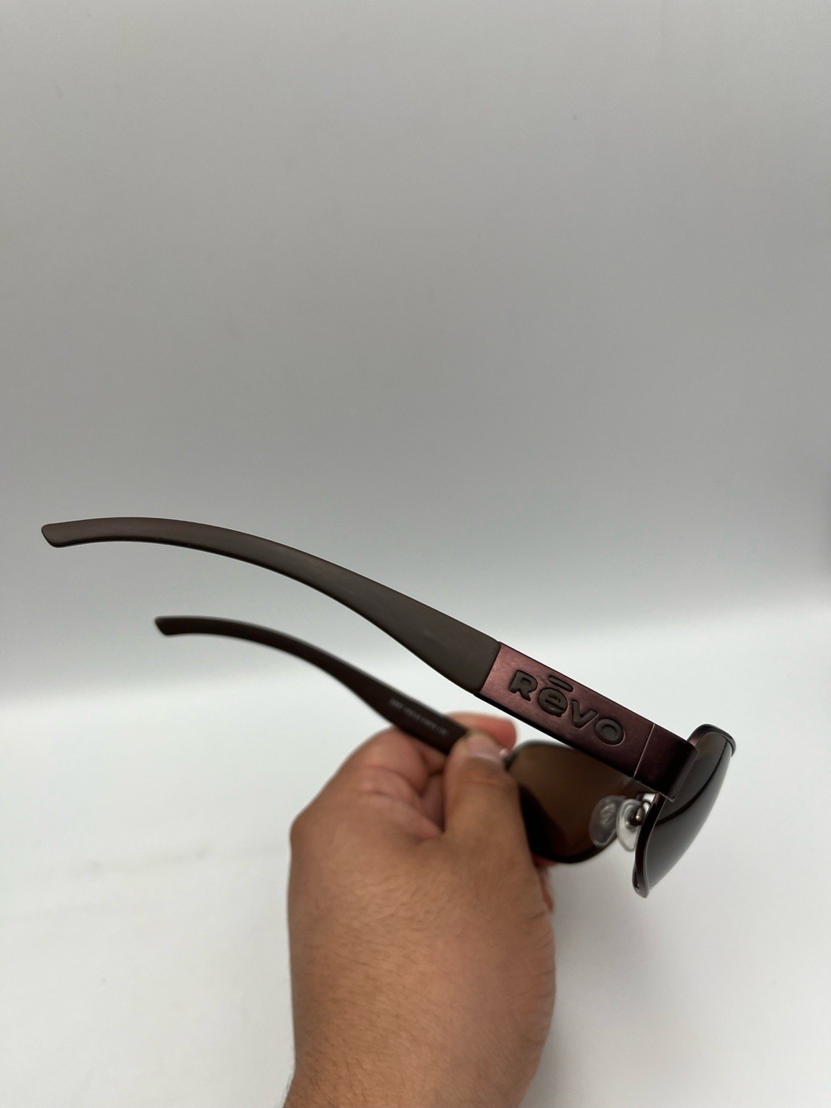 Revo Bronze Sports Wrap Metal Polarized Sunglasses