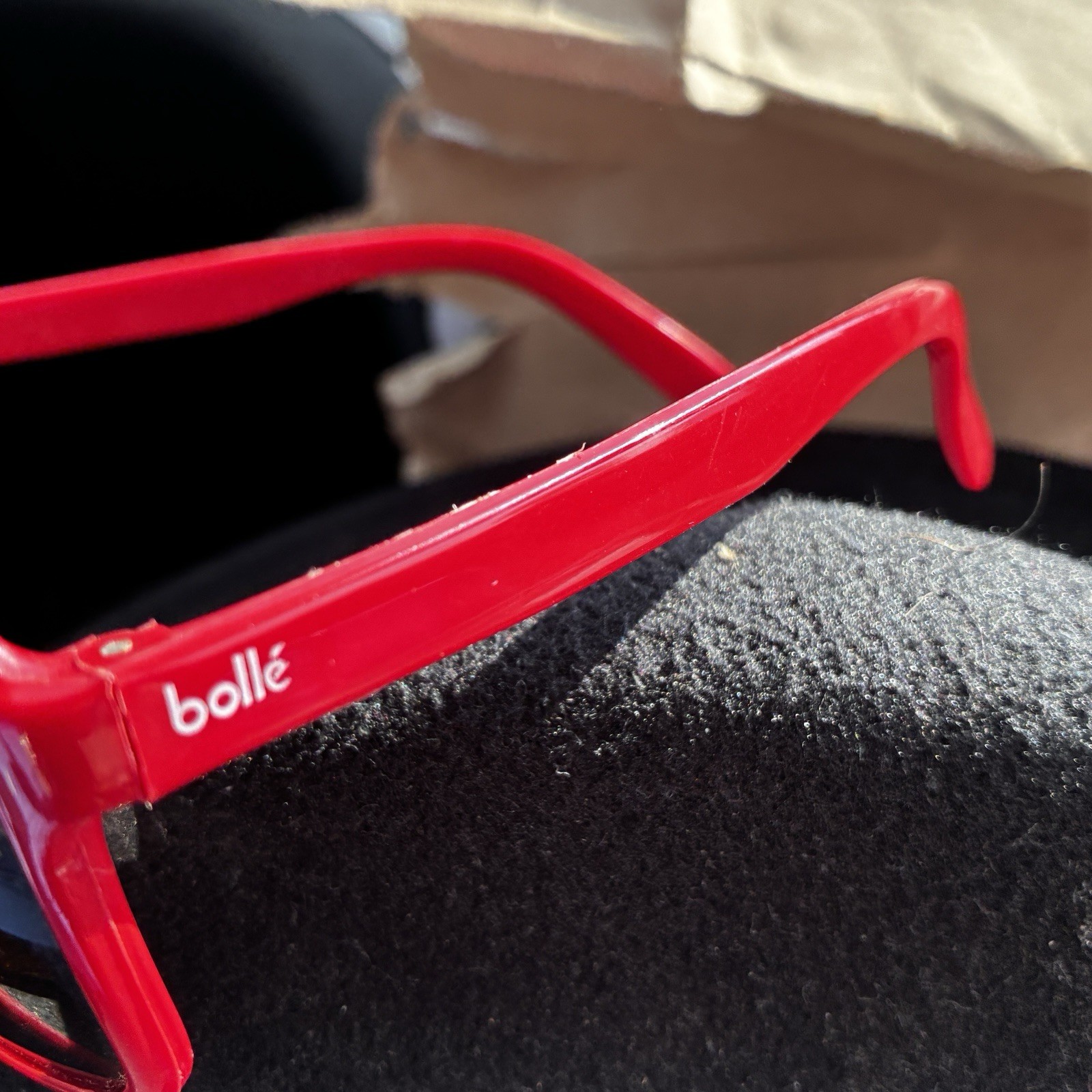 Bolle PC Sunglasses Men’s Red Plastic Made in France Frames Only