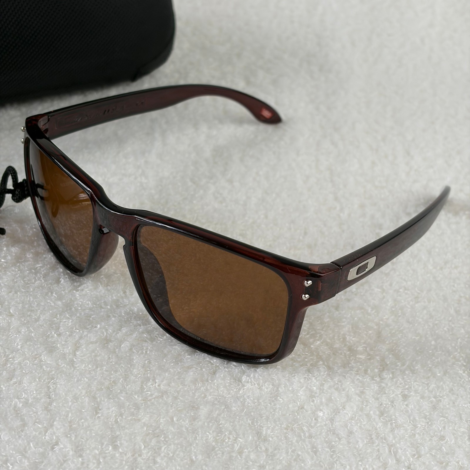 Oakley Holbrook Translucent Brown Frame Brown Polarized Sunglasses OO9102
