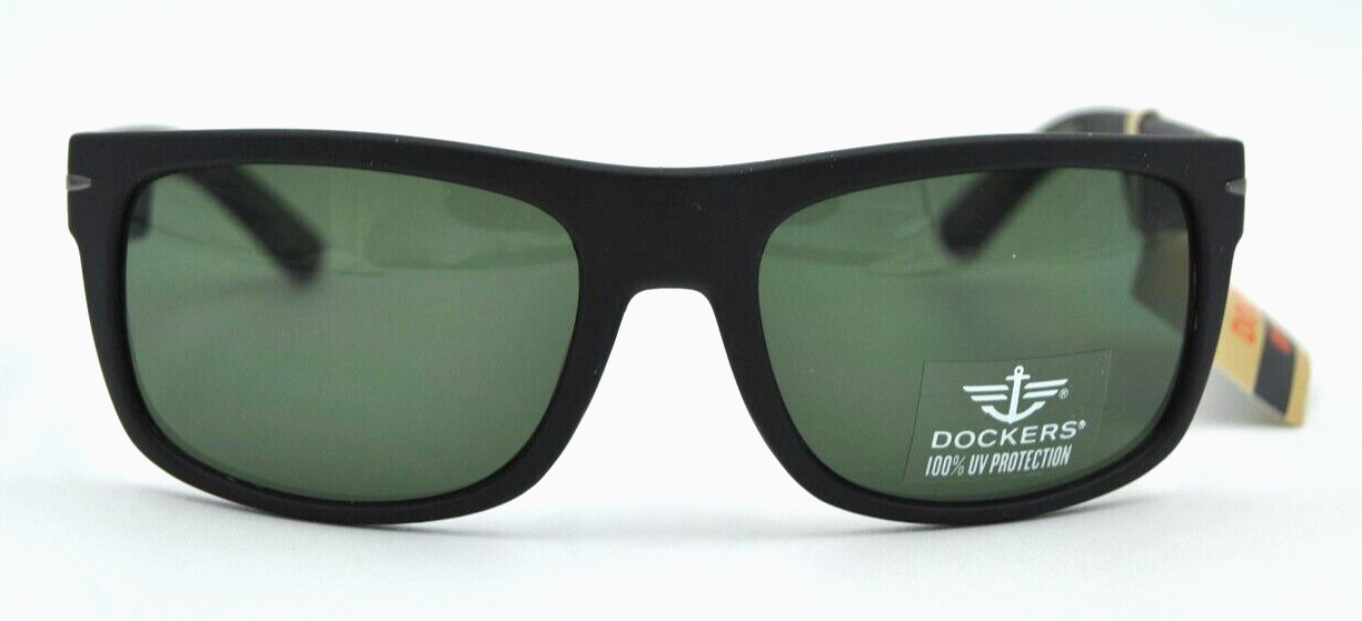 Dockers Black Sunglasses 100% UV NEW 19530LDM009 MID See Description