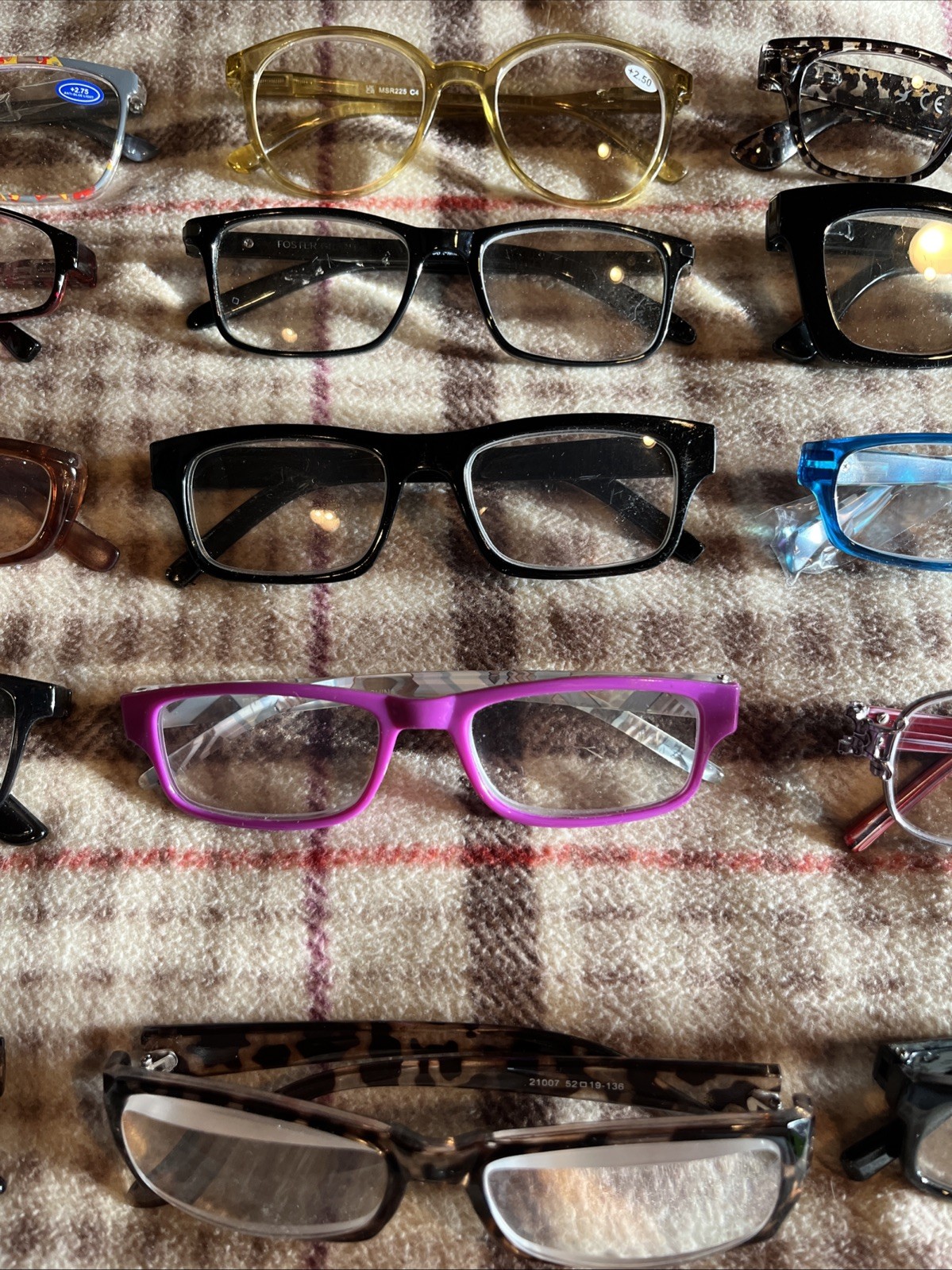 20x Pc Glasses Lot Eyeglasses Black Brown Tortoise Plastic Eyewear Frames Bundle