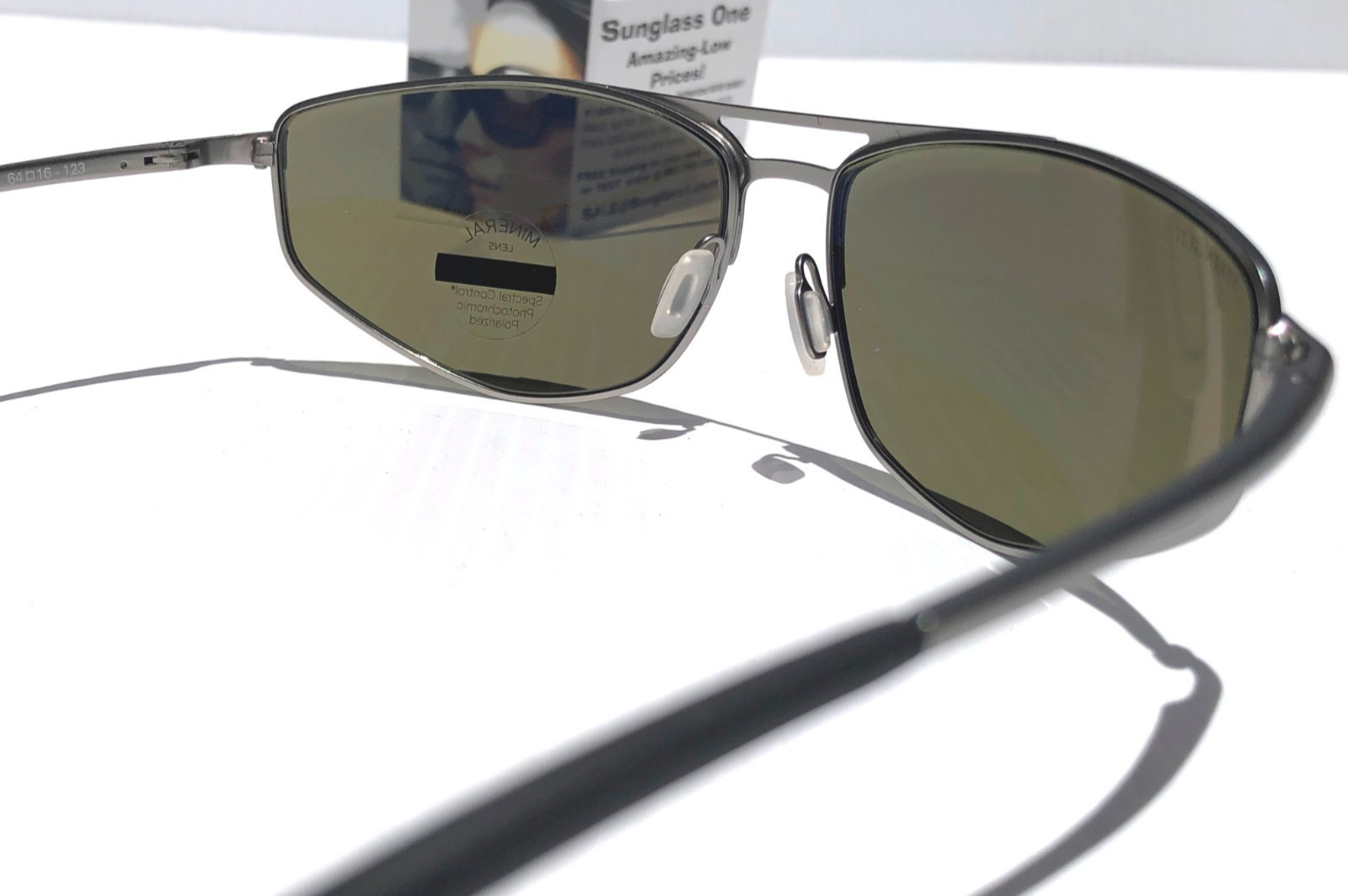 SERENGETI MASTEN Matte Gunmetal POLARIZED Mineral Green GLASS Sunglass SS579002