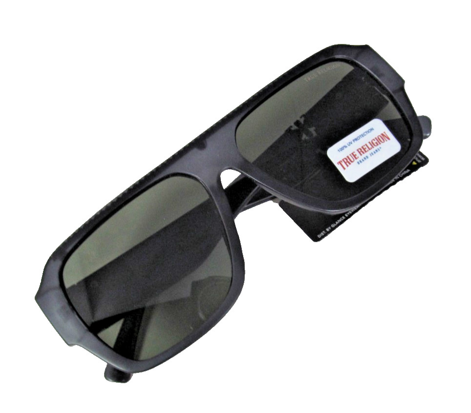 TRUE RELIGION Mens Matte Blue Translucent WORLD TOUR Sunglasses TRM1872-9JS-G15