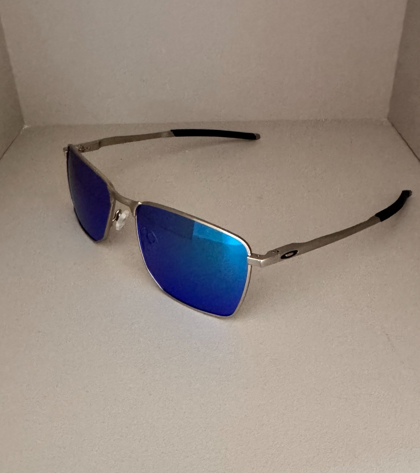 Oakley Ejector OO4142 Silver FramePRIZM Ice Blue* Lens Polarized Sunglasses/