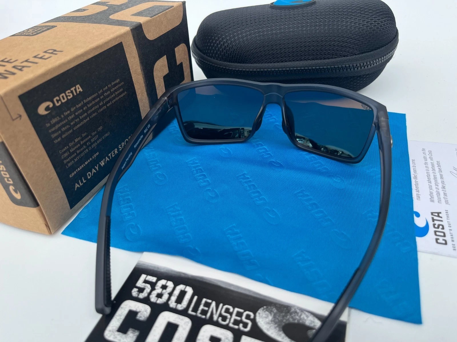 COSTA polarized – Smoke-Clear Frame W/ Blue Polarized lens